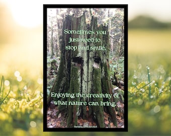 Nature Quote Print, Creativity of Nature, Inspirational Poetry, Nature Photography, Forest Print, Forest Gift Print
