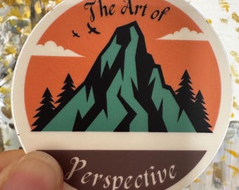Stylish Nature Die-Cut Sticker Set, The Art of Perspective, Cool Laptop and Tumbler Decals, Trendy Gift Sticker
