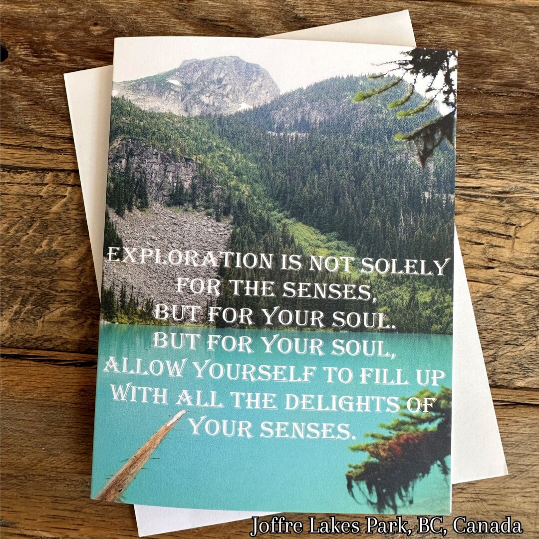 Unique Note Card With Poetry Quote - Perfect for Birthdays, Nature ...