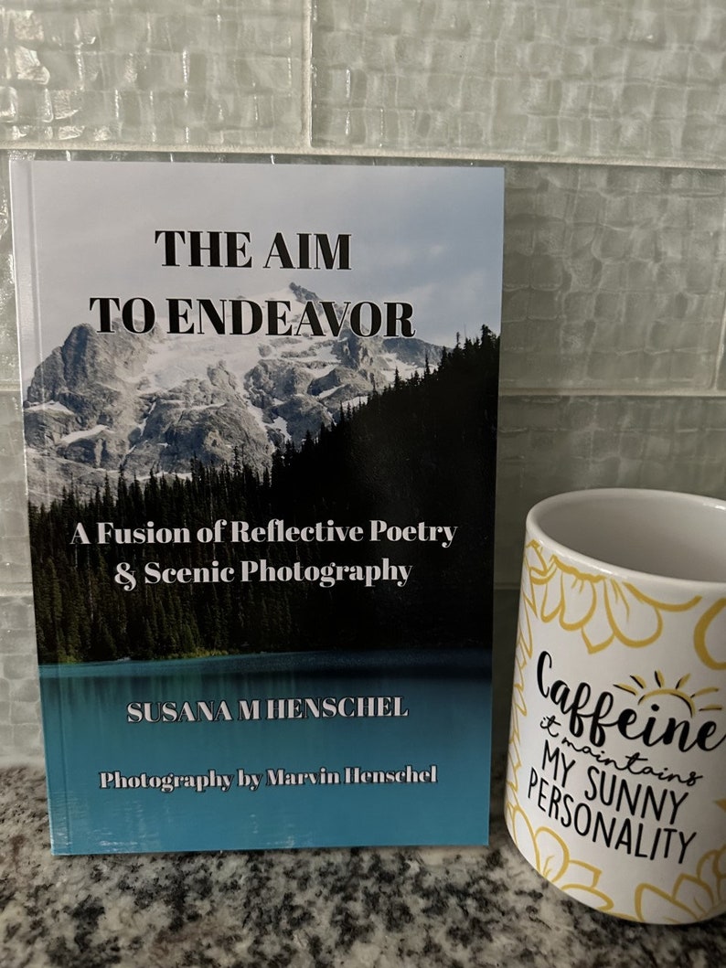Livre de poésie, The But to Endeavour, Motivation, Photographie de paysage, Cadeau pour les amateurs de lecture, Livre de table basse image 7