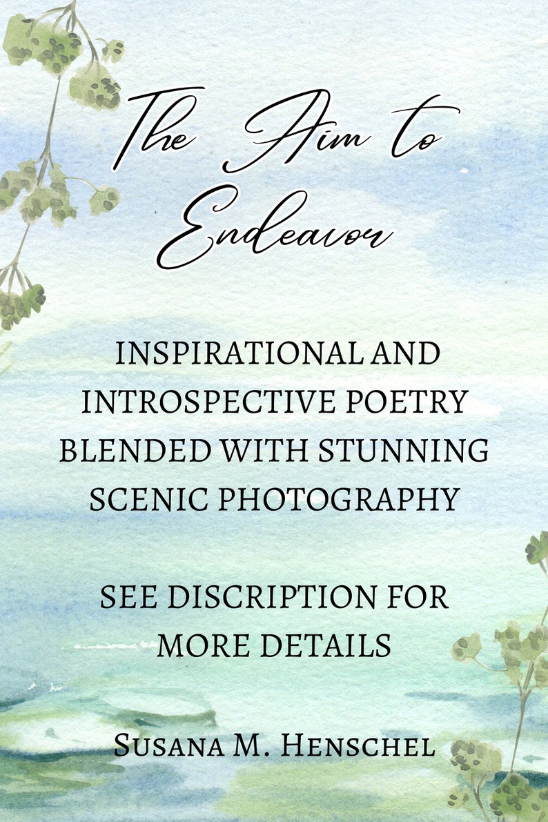 Livre de poésie, The But to Endeavour, Motivation, Photographie de paysage, Cadeau pour les amateurs de lecture, Livre de table basse image 9