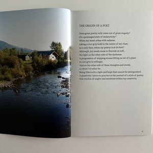 Livre de poésie, The But to Endeavour, Motivation, Photographie de paysage, Cadeau pour les amateurs de lecture, Livre de table basse image 3