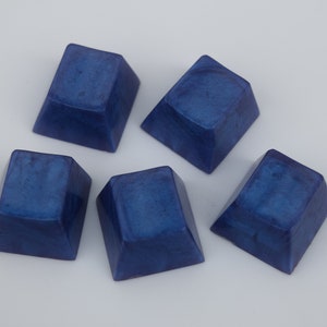 Mechanical Keyboard Keycap GMK/Cherry MX Stem Artisan Single Shot Blank - Violet Orchid Mica Resin