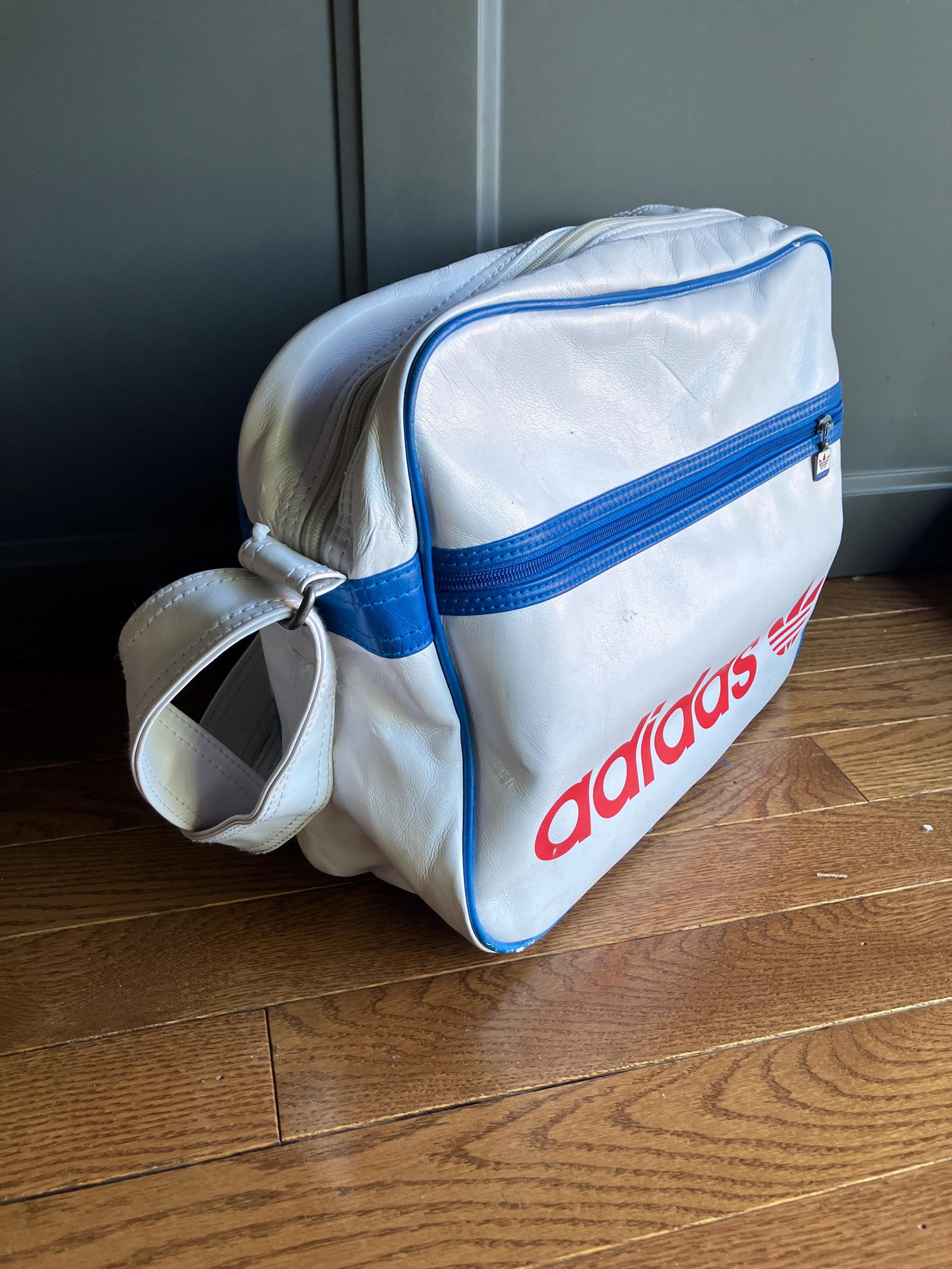 Vintage Adidas Messenger Bag: Red, White & Blue 3-stripe - Etsy