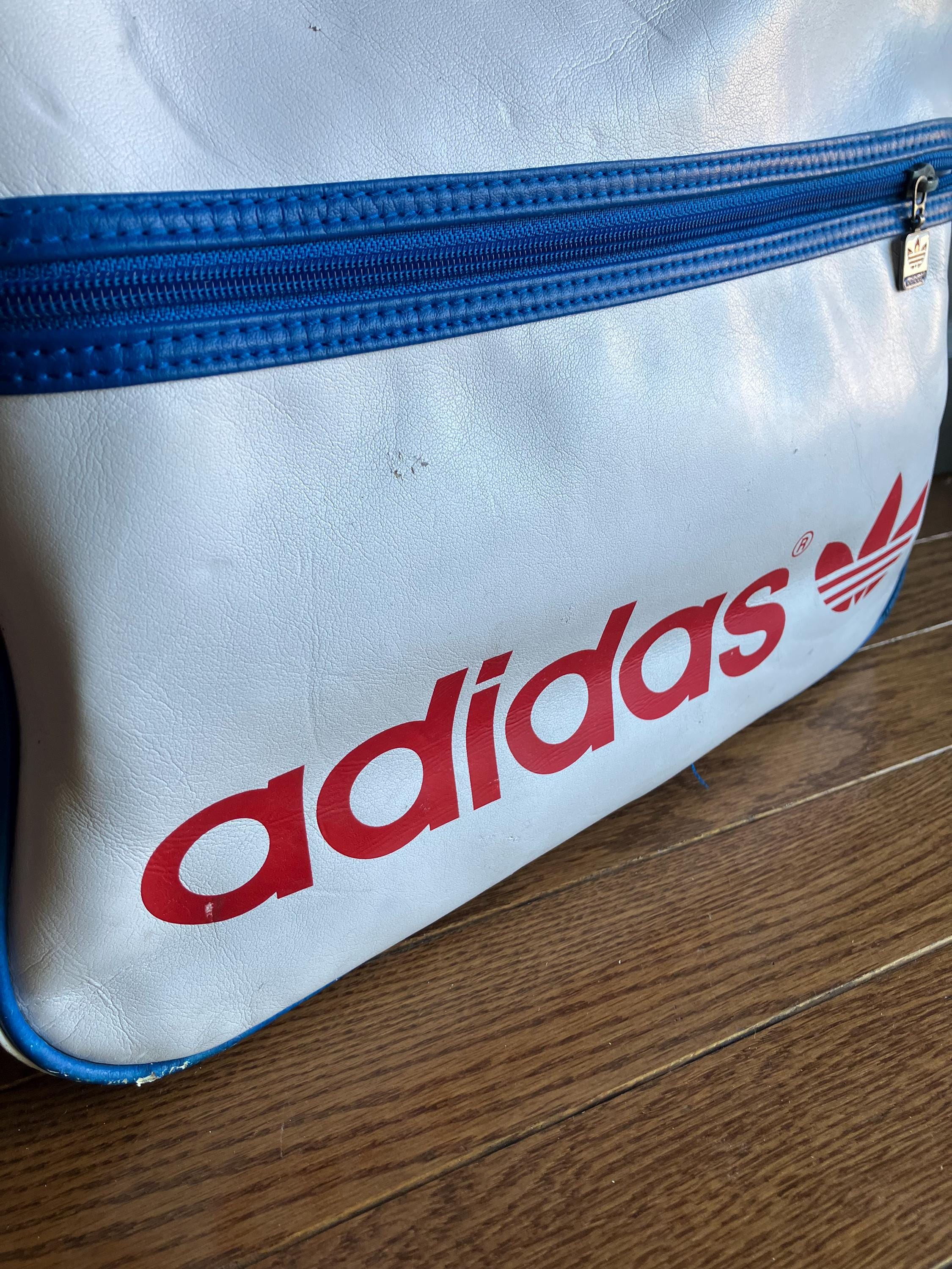 Vintage Adidas Messenger Bag: Red, White & Blue 3-stripe - Etsy