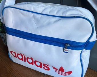 Vintage Adidas Messenger Bag: Red, White & Blue 3-stripe - Etsy