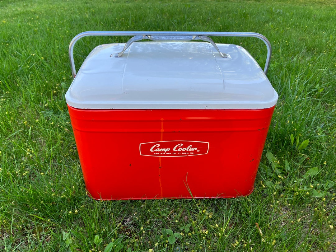 Vintage Cooler- Camp Cooler Kwik-way - Etsy