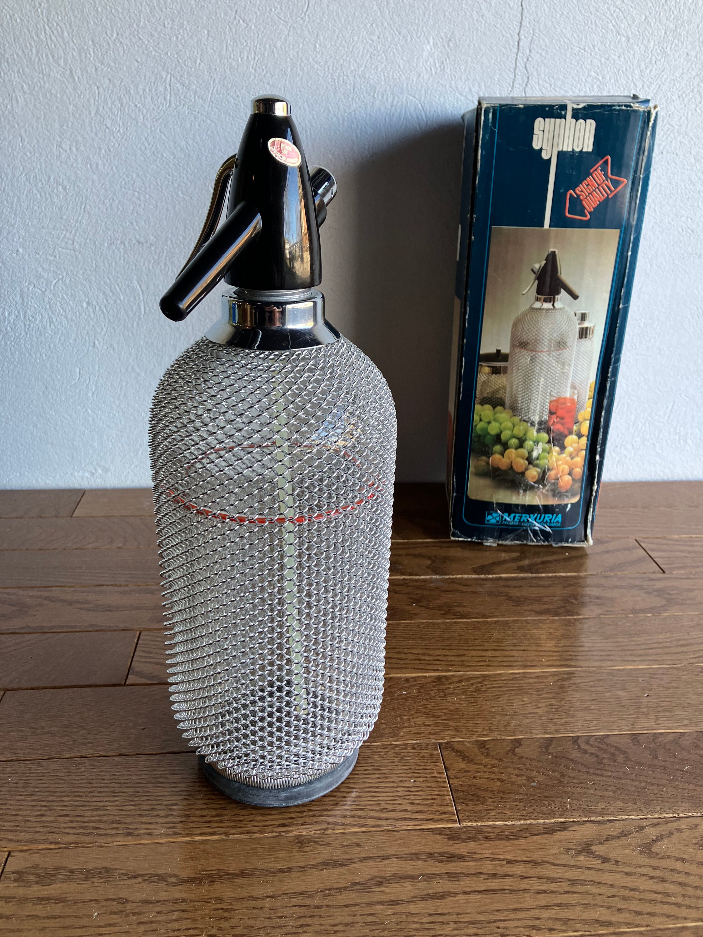 スペシャルオファ Vintage Soda Syphon Merkuria - Bottle Glass Seltzer Siphon その他