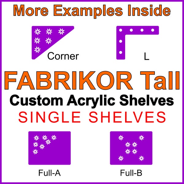 IKEA Fabrikoer Tall Shelves 3/8 inch