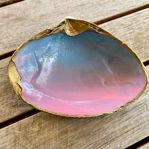 Beach, shells, trinket dish, ring dish, bridesmaid gifts, jewelry, holiday gift, candle holder