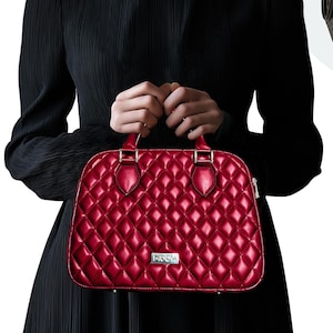 Quilted Vegan Leather Tablet Bag: Clutter-Free Handbag, Backpack & Shoulder Bag