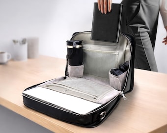 Torba na laptopa do pierwszej pracy dla kobiet – usztywniana torba robocza 14–16 cali, prezent z okazji ukończenia szkoły