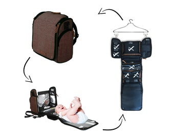 Diaper Bag | ORGANIZER | CHANGING STATION: Dynamic Brown