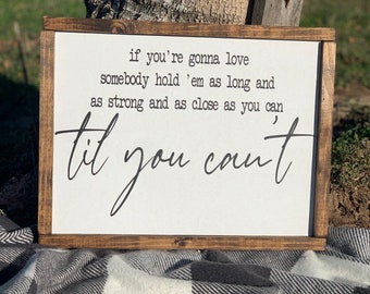 Til you can't sign - wooden sign - farmhouse sign - rustic wooden sign - bedroom decor