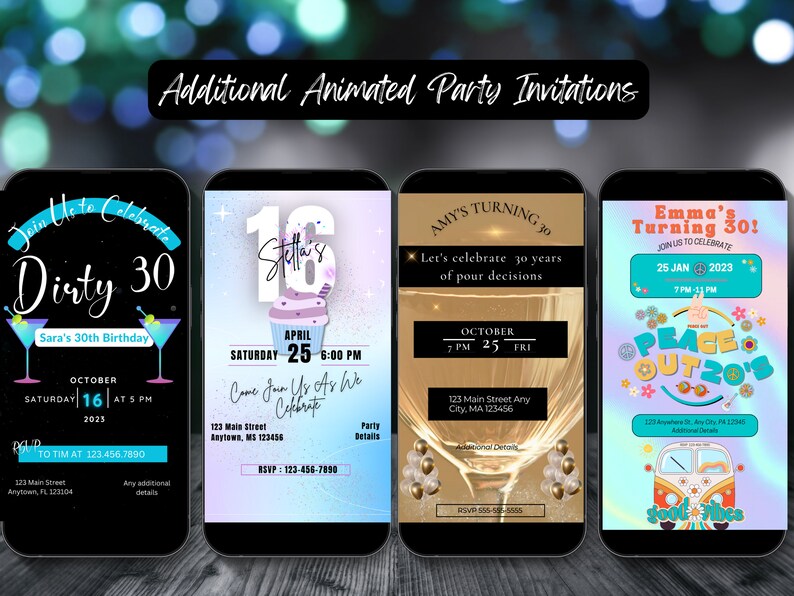 Animated Graduation Party Invitation: DIY Editable Video Template ...