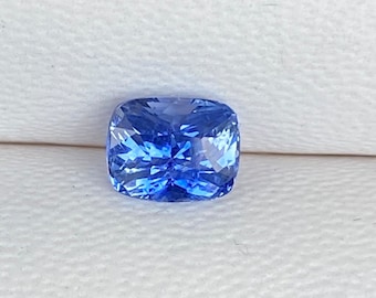 Blue Sapphire Natural 1.10 Carat Cushion Rectangular loose gemstone Sri Lanka