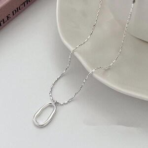 925 sterling silver necklace - minimalist design - gift for her