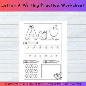 文字 A のトレース ワークシート | アルファベット A の印刷物 | 幼稚園の手書き練習 | 文字 A のアクティビティ | 幼児向け ABC 学習ページ