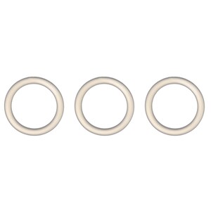 おしゃぶりチェーン用シリコンリング I O リング 3 個セット I BPA フリー