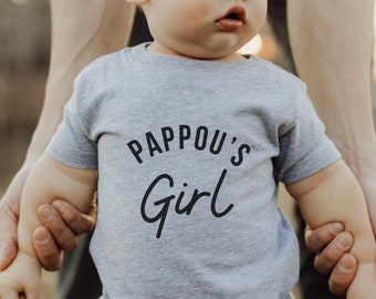Pappou Shirt, Pappou Gift, Father's Day Gift, Grandpa Gift, Papou Shirt, Cute Greek Grandparents Gift, Pappou's Girl, Gift for New Pappou