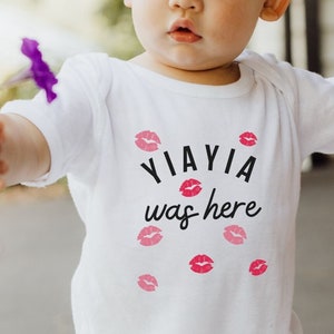 YiaYia Onesie, YiaYia Gift, YiaYias, Gift for Grandma, Shirt for Grandma, Gift for YiaYia, New YiaYia Gift, Grammy Shirt, YiaYia Was Here