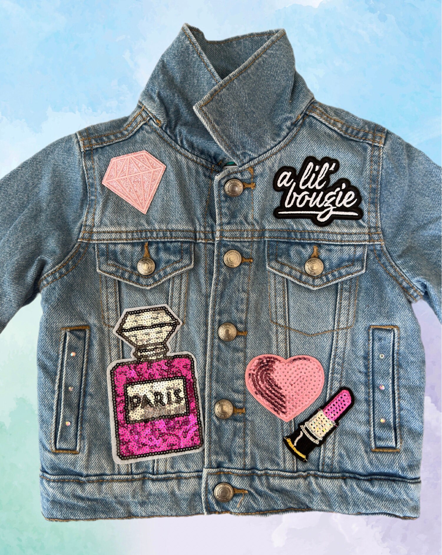 Custom Patch Jacket | Custom Jean Jacket With Patches and Name ...