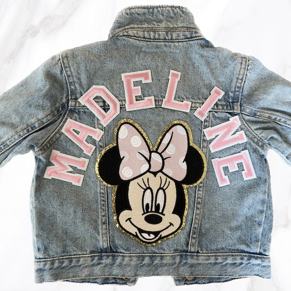 Mouse Jean Jacket, Custom Denim Jacket, Personalized Denim, Personalized Baby Toddler Kids Jacket, Toddler Gift, Mouse Jacket, 90s Jean