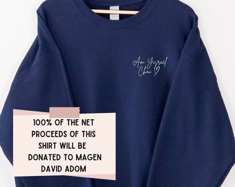 Am Yisrael Chai Sweatshirt, 100% of Net Proceeds Donated, Support Israel Sweatshirt, Israel Strong, IDF Shirt, Stand with Israel Shirt