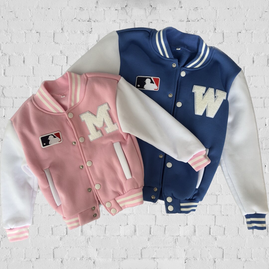 Custom Varsity Jacket for Kids Blue Varsity Jacket Pink Varsity Jacket ...