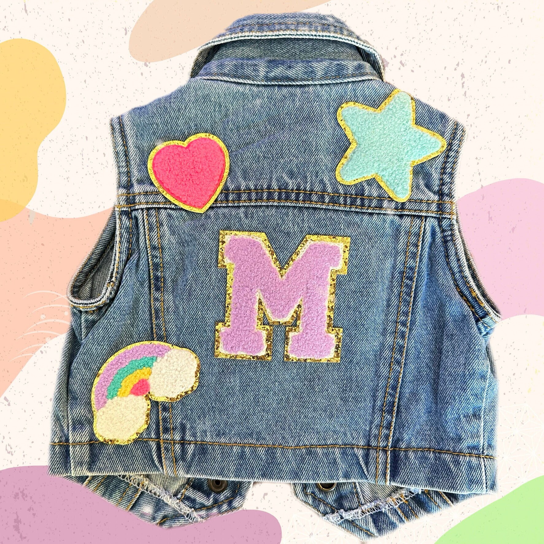 Baby girl denim vest discount
