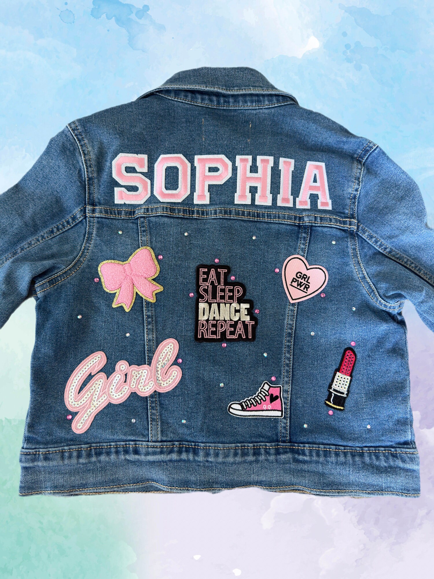 Custom Patch Jacket | Custom Jean Jacket With Patches and Name ...