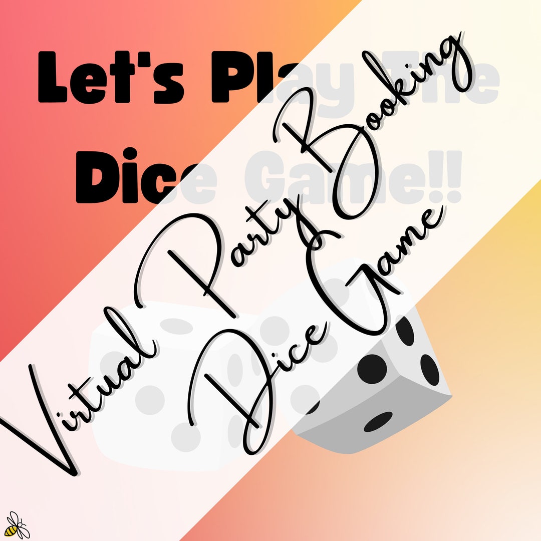 Digital Dice Game for Getting Party Bookings Prizes CAN BE EDITED Etsy