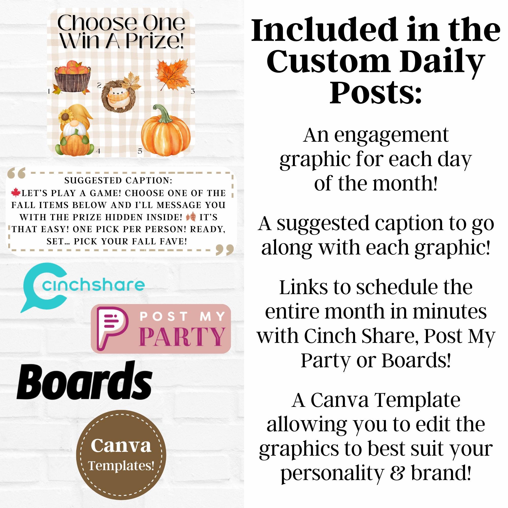 September Posts SEPTEMBER 2025 Daily Posts - Graphics, Captions, Scheduling Links ...