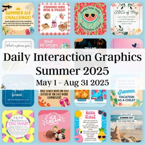 ZOMER 2025 Social Media Graphics, Engagement Posts, Facebook, Instagram, Small Business Bundle, Direct Sales-sjabloon, Social Media Manager