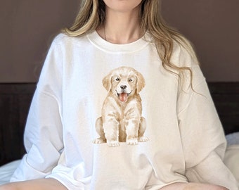 Golden Retriever Crewneck | Golden retriever sweatshirt, Golden retriever sweater, Golden retriever gifts, Golden retriever xmas gift