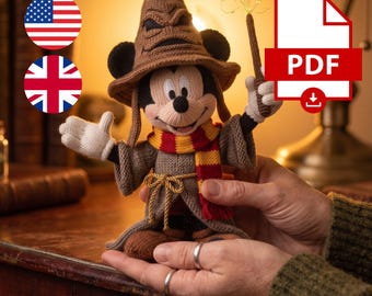 Wizard Mouse Amigurumi Crochet Pattern PDF | Fantasy Apprentice Plush Toy (Digital Download)