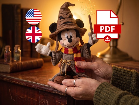 Wizard Mouse Amigurumi Crochet Pattern PDF | Fantasy Apprentice Plush Toy (Digital Download)