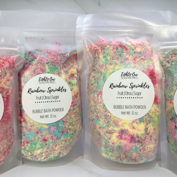 Bubble Bath Powder Etsy