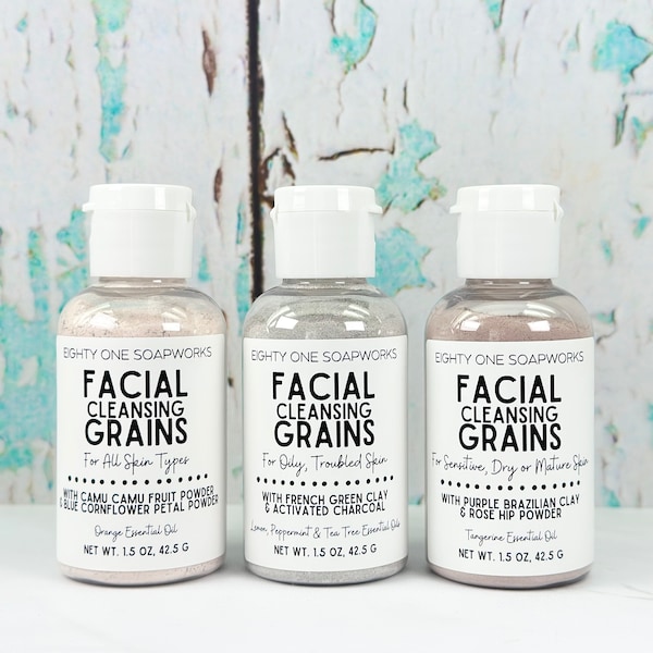 Facial Cleansing Grains | Powdered Form, Foaming