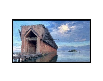 Marquette Michigan Lake Landscape for Samsung Frame TV Art