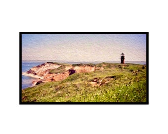 Martha’s Vineyard Beach Ocean Lighthouse for Samsung Frame TV Art