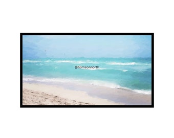 Beach Blue Ocean Landscape for Samsung Frame TV Art