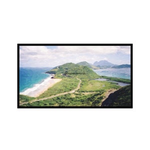 Tropische Karibikinsel Ocean View Landschaft für Samsung Frame TV Art