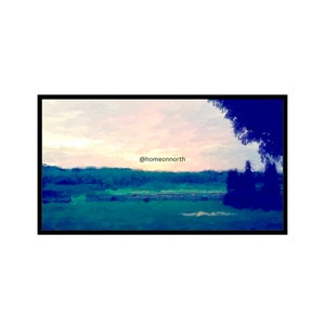 Sunset in Horse Fields Landscape for Samsung Frame TV Art