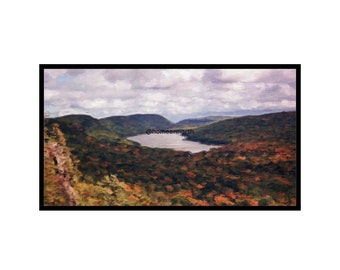 Autumn Fall Colors Mountains Forest Lake Landscape for Samsung Frame TV Art