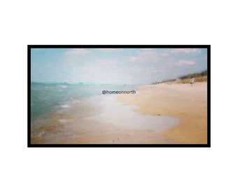 Sand Beach Indiana Dunes National Park Landscape for Samsung Frame TV Art