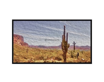 Arizona Desert Cactus Landscape for Samsung Frame TV Art