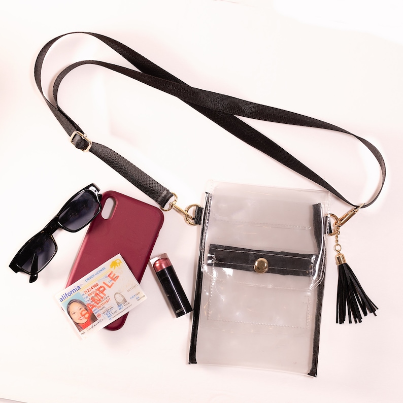 Clear Stadium Bag Crossbody and Cover of Your Choice Etsy