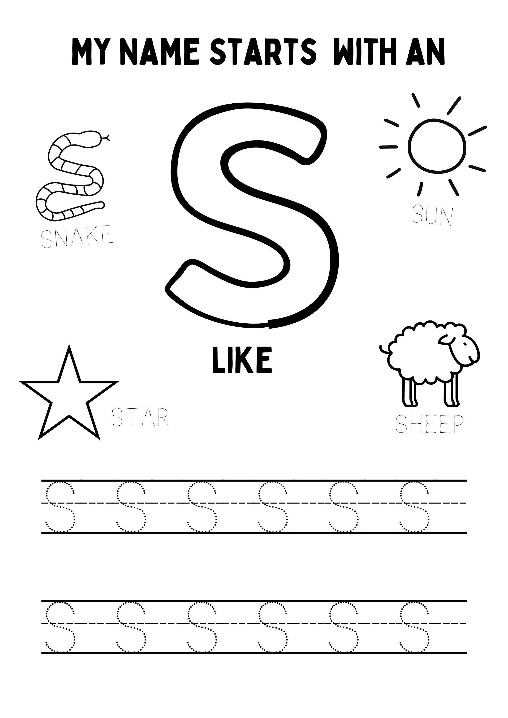 8 Custom Name Tracing Printable PDF Worksheet Preschoolers ...