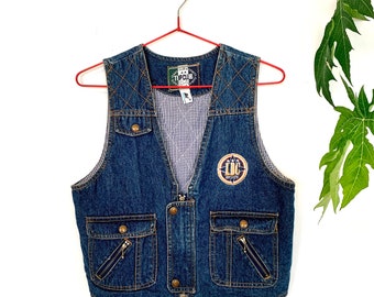 Vintage denim vest